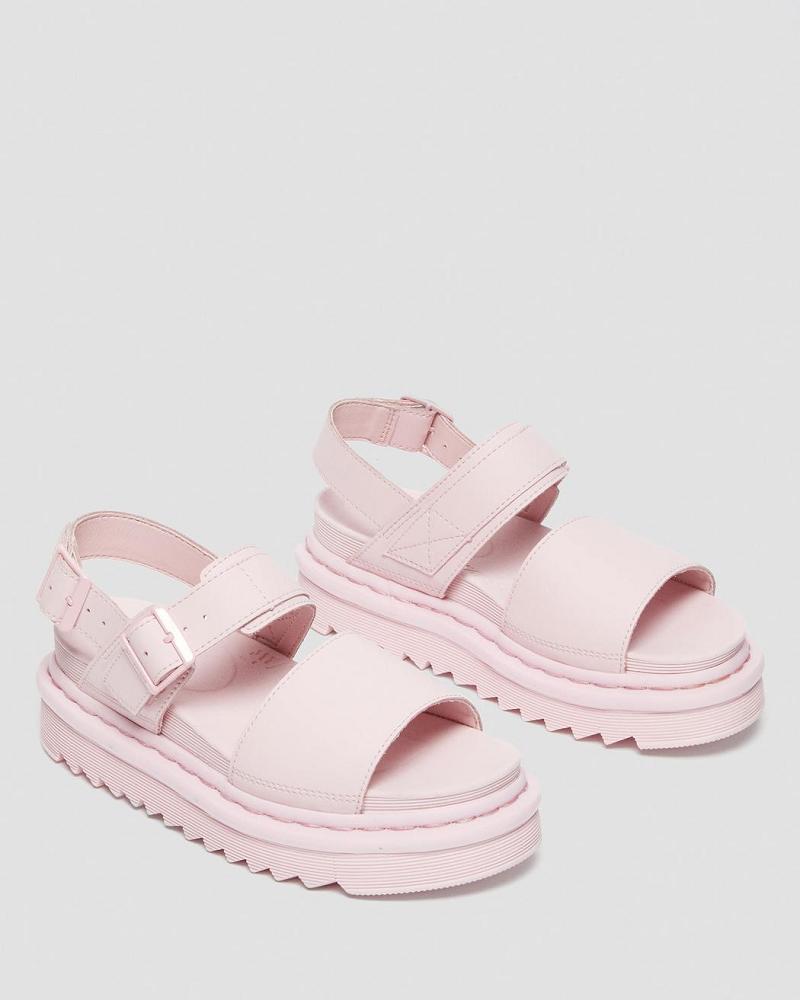 Dr Martens Voss Mono Hydro Leren Gladiator Sandalen Dames Roze | NL 483BEX